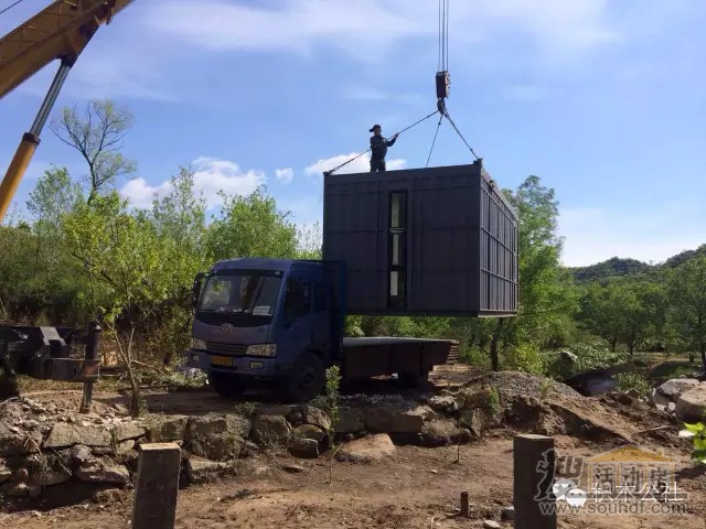 延慶的集裝箱房屋建造中